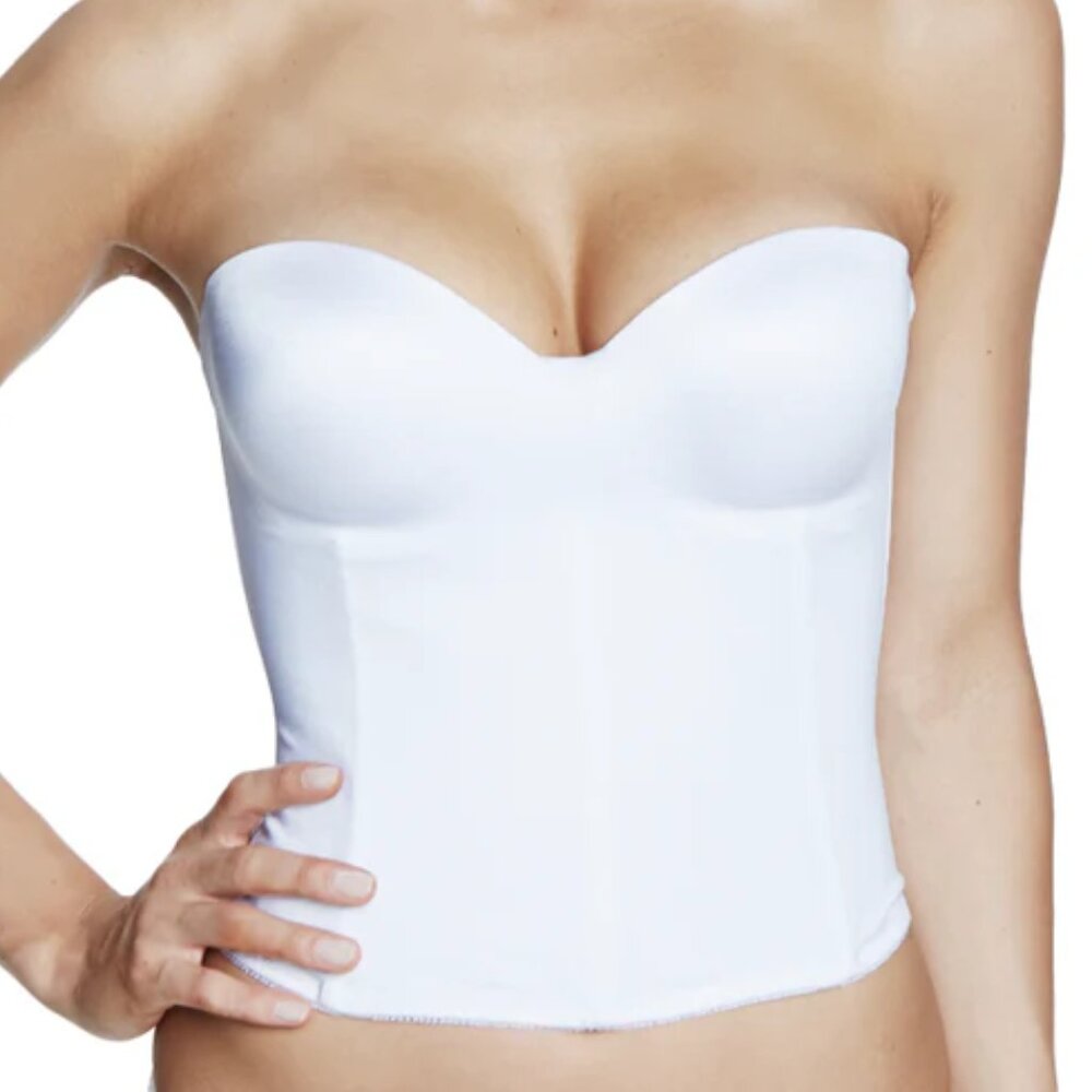 Dominique "Ariel" hidden underwire longline bustier bra